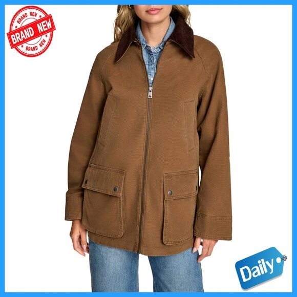 Jackets & Blazers - Cotton Barn Jacket Classic Utility Chic Lightweight Layering Transitional